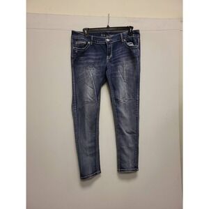 Ariat Jeans Womens Size 14 Blue Denim Embellished Pockets Western Style Jeans